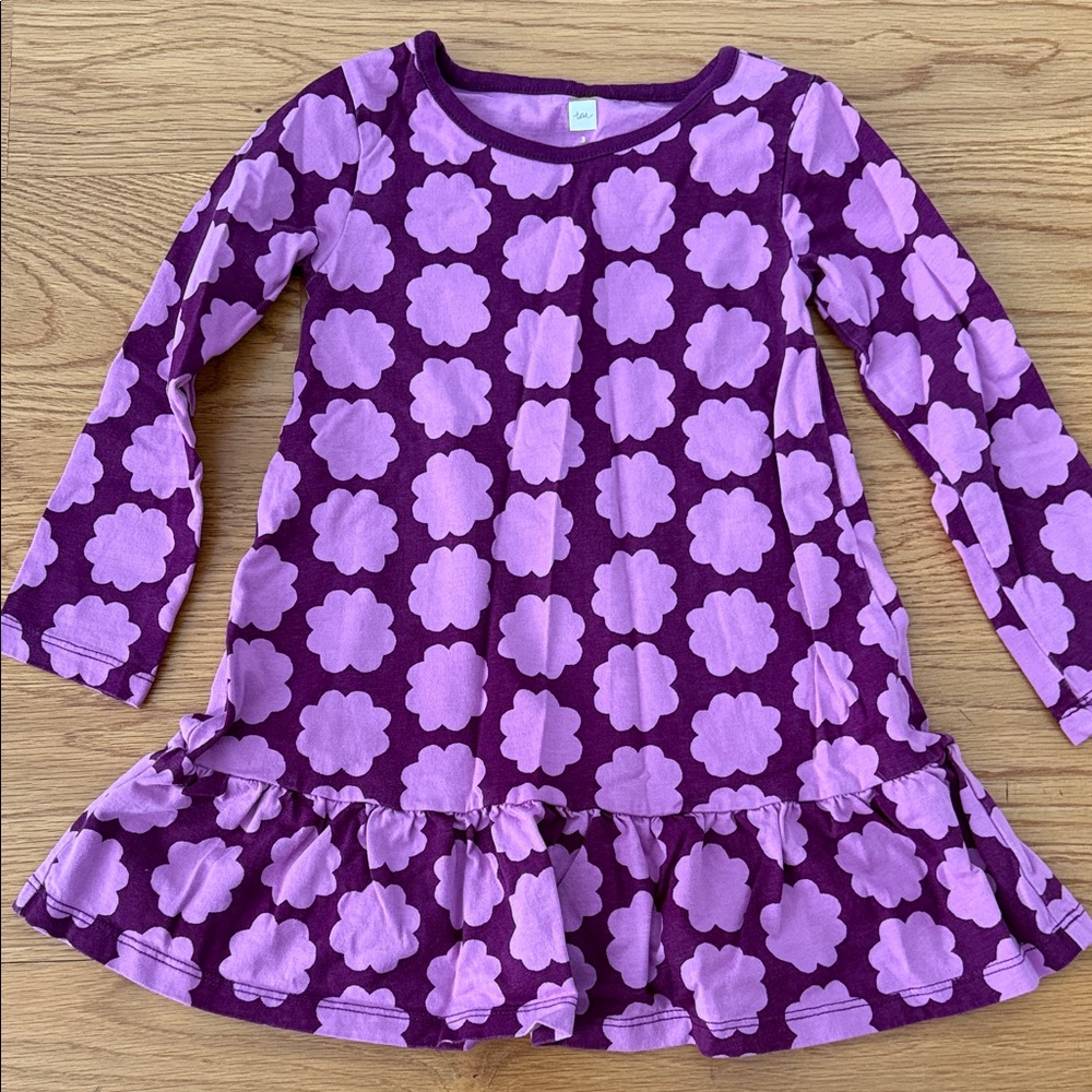 NWOT Tea Collection Purple Floral Kids Top